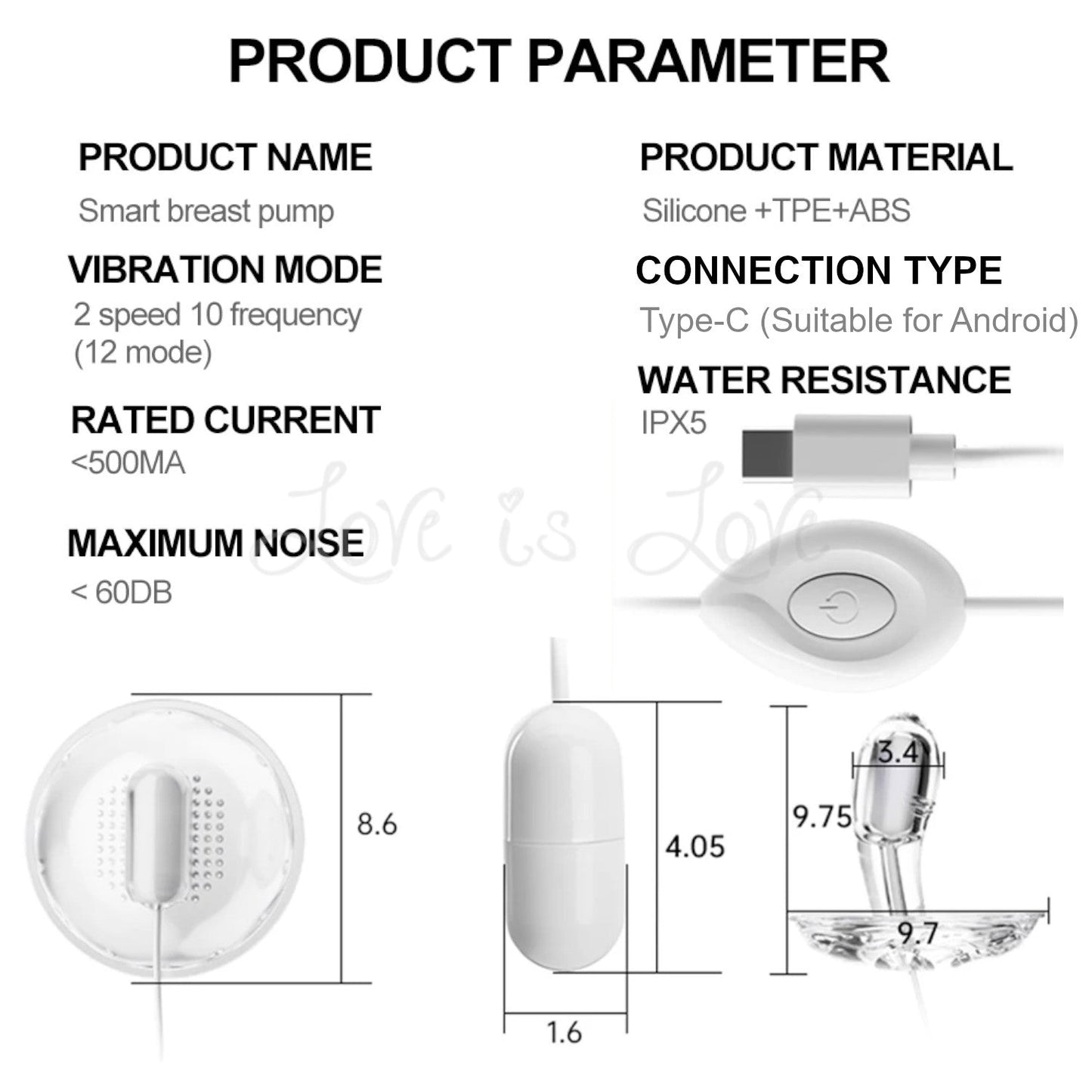 12 Vibration Modes 2-in-1 Type-C Breast and G-Spot Stimulator