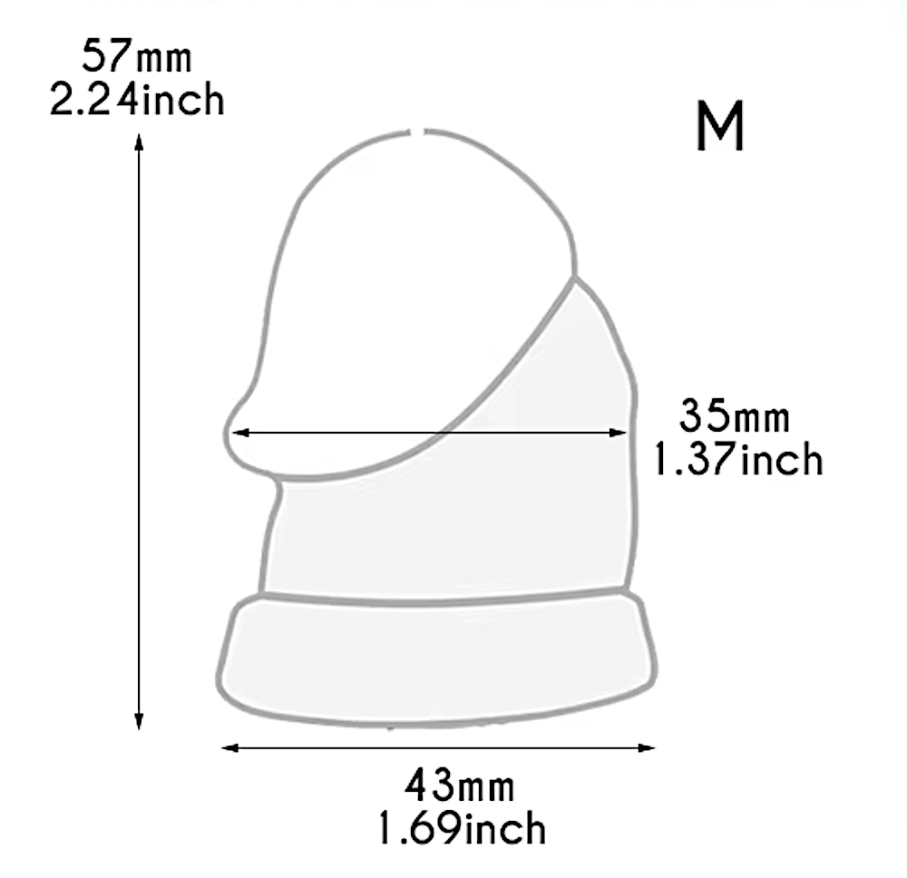 Stainless Steel Silicone Penis Inverted Chastity Cage with Catheter 46 mm #406
