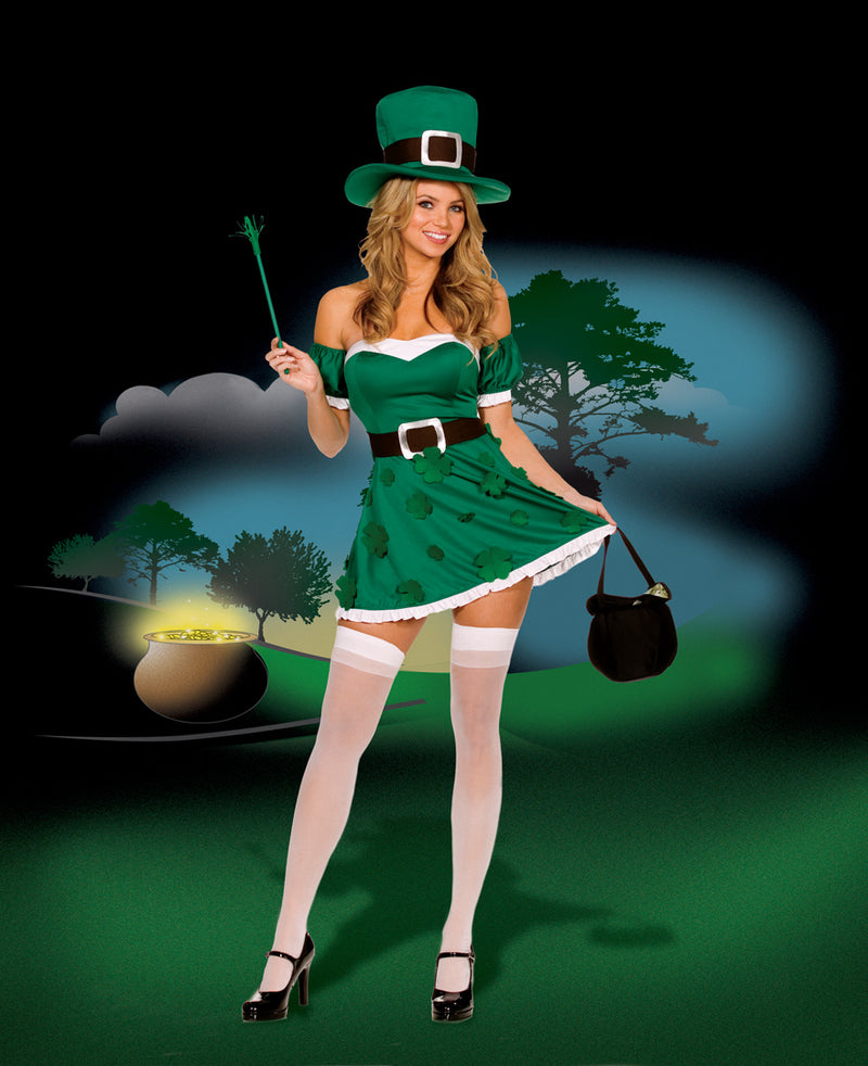 Dreamgirl Costume 5199 Spank Me I'm Irish Medium (Only at MPO*)[Cleara