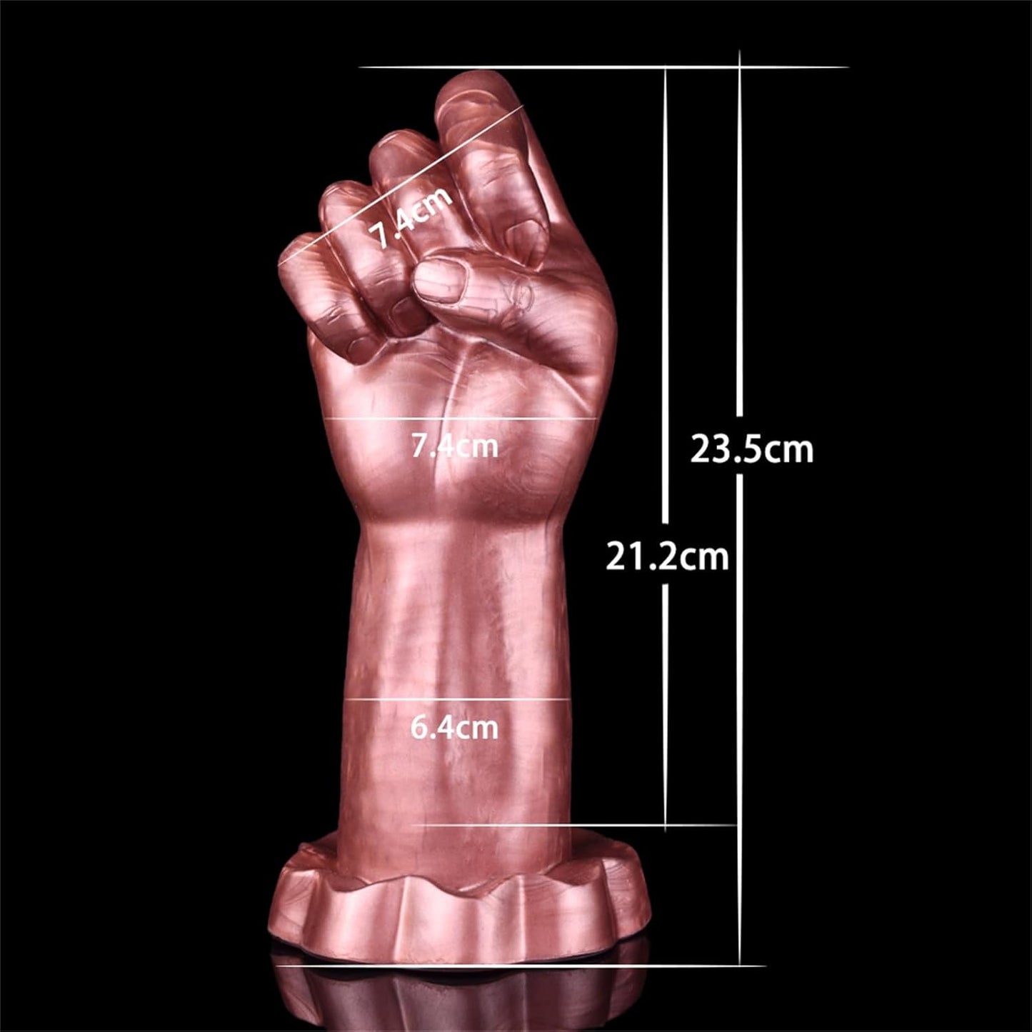Asura Deva Fist Fantasy Silicone Anal Plug Dildo with Suction Cup 8.3 Inch