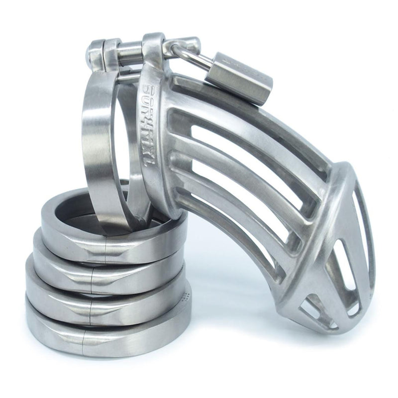 BON4MXL High Quality Stainless Steel Chastity Cage Extra Large