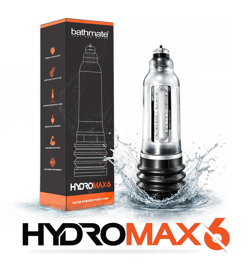 Bathmate Hydromax6 Penis Pump Crystal Clear (Limited Period Sale)