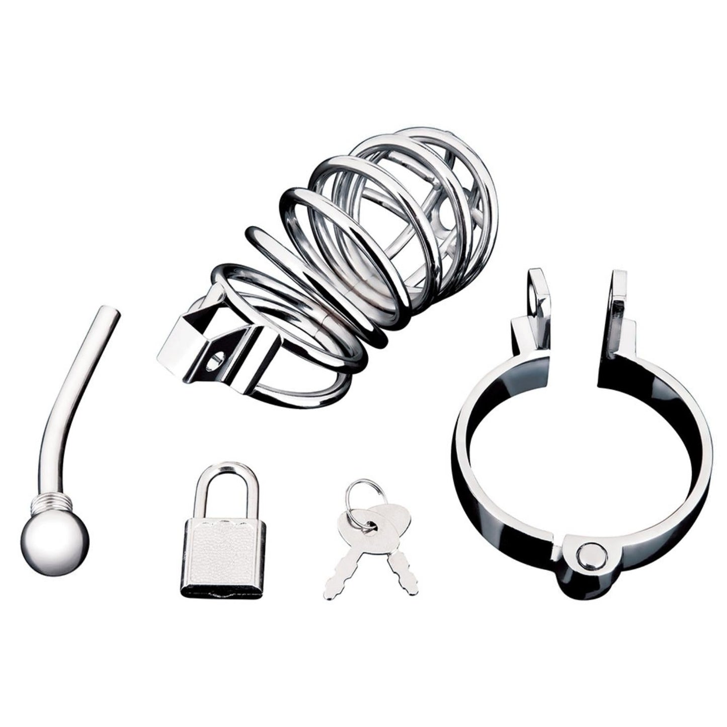 Blueline Urethral Play Chastity Cock Cage