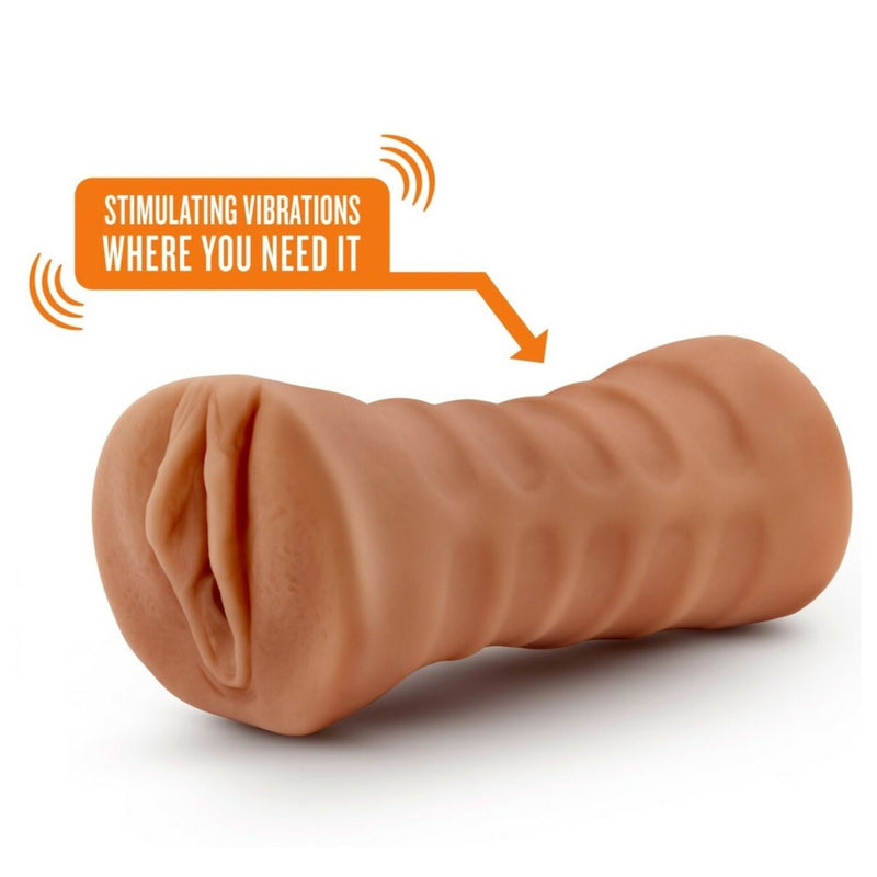 Blush Novelties M for Men Julieta Mocha Male Vibrating Stroker