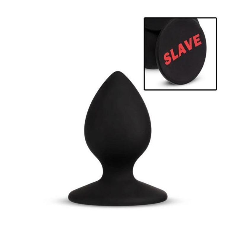 Blush Temptasia Slave Plug or Slut Plug Black