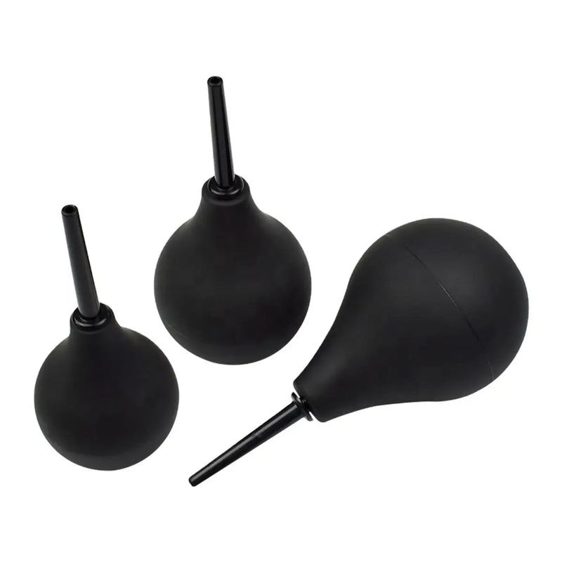 Bulb Anal Douche Black Medium 160 ML or Large 224 ML or X-Large 320 ML