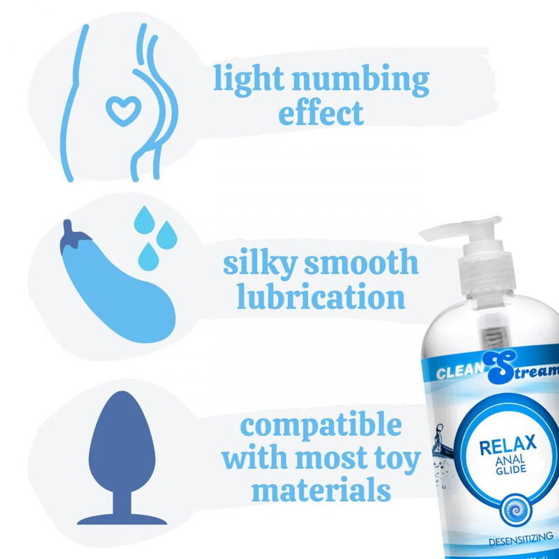 CleanStream Relax Desensitizing Anal Glide Lubricant