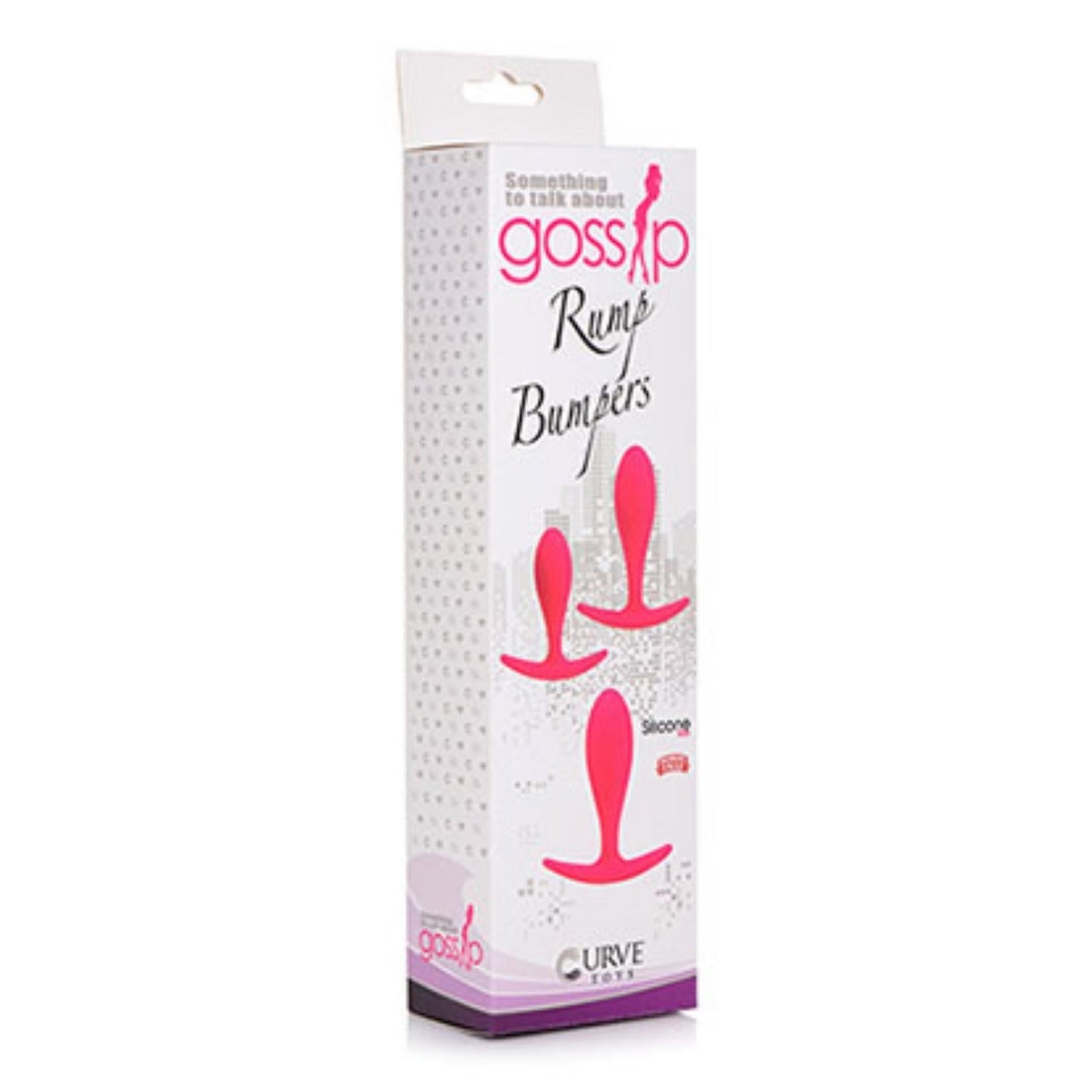 Curve Toys Gossip Rump Bumpers Anal Training Set Magenta