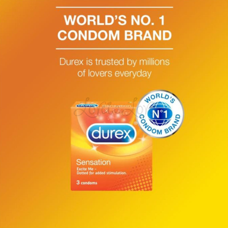 Durex Sensation Dotted Condom 3pcs