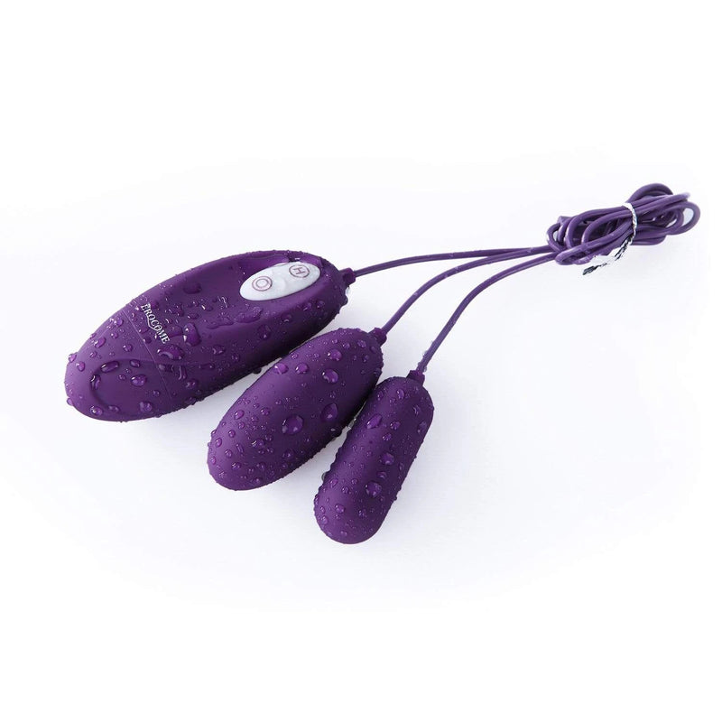 Erocome Lyra Duo Wired Controller Egg Vibrator Purple