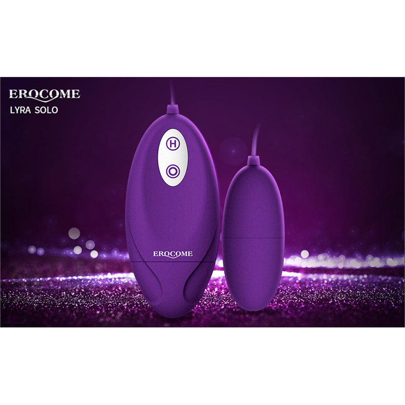 Erocome Lyra Solo Wired Controller Egg Vibrator Purple