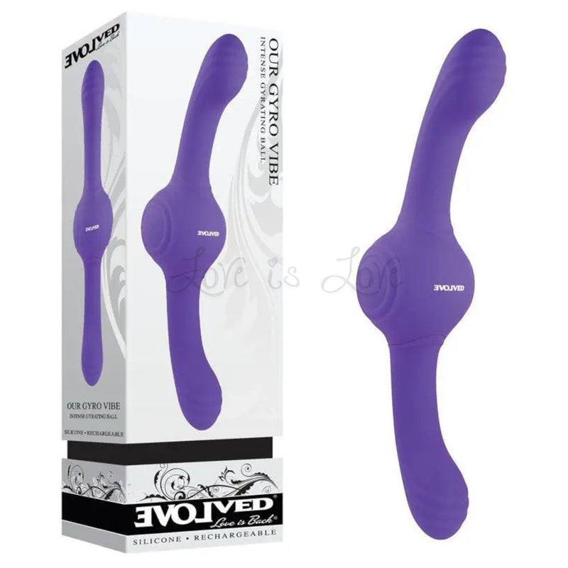 Evolved Our Gyro Vibe Intense Gyrating Ball Dual End Massager with Gyr