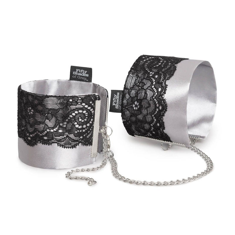 Fifty Shades of Grey Play Nice Satin Lace Wrist Cuffs
