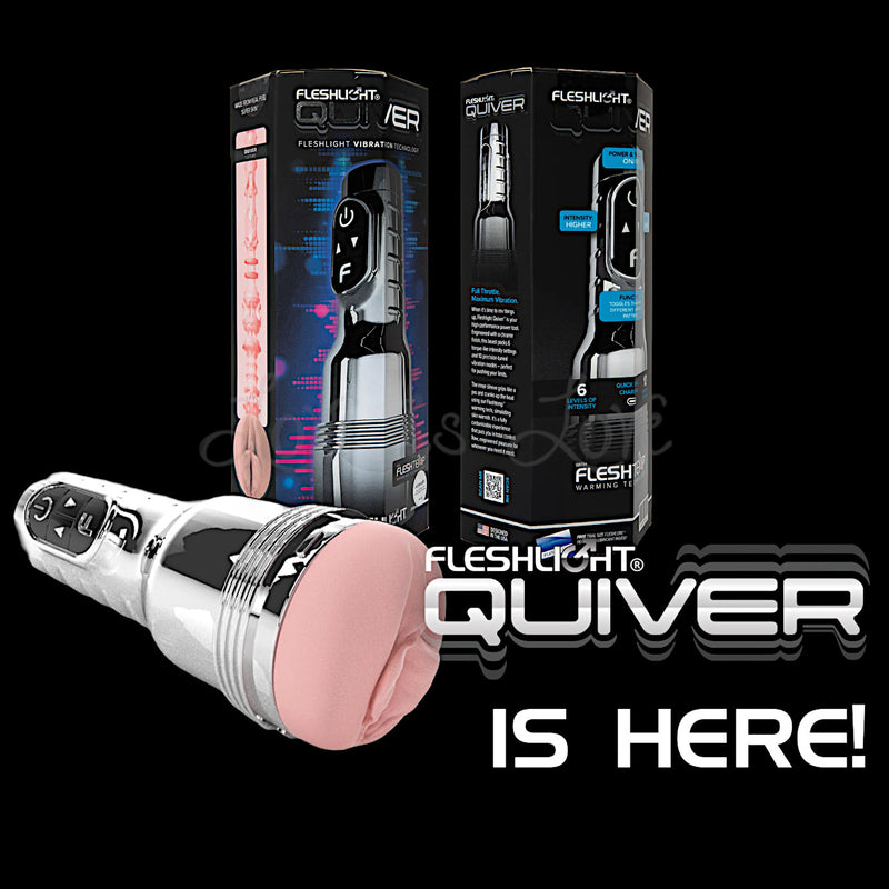 Fleshlight Quiver Vibrating Masturbator with FleshTemp Warming Technol