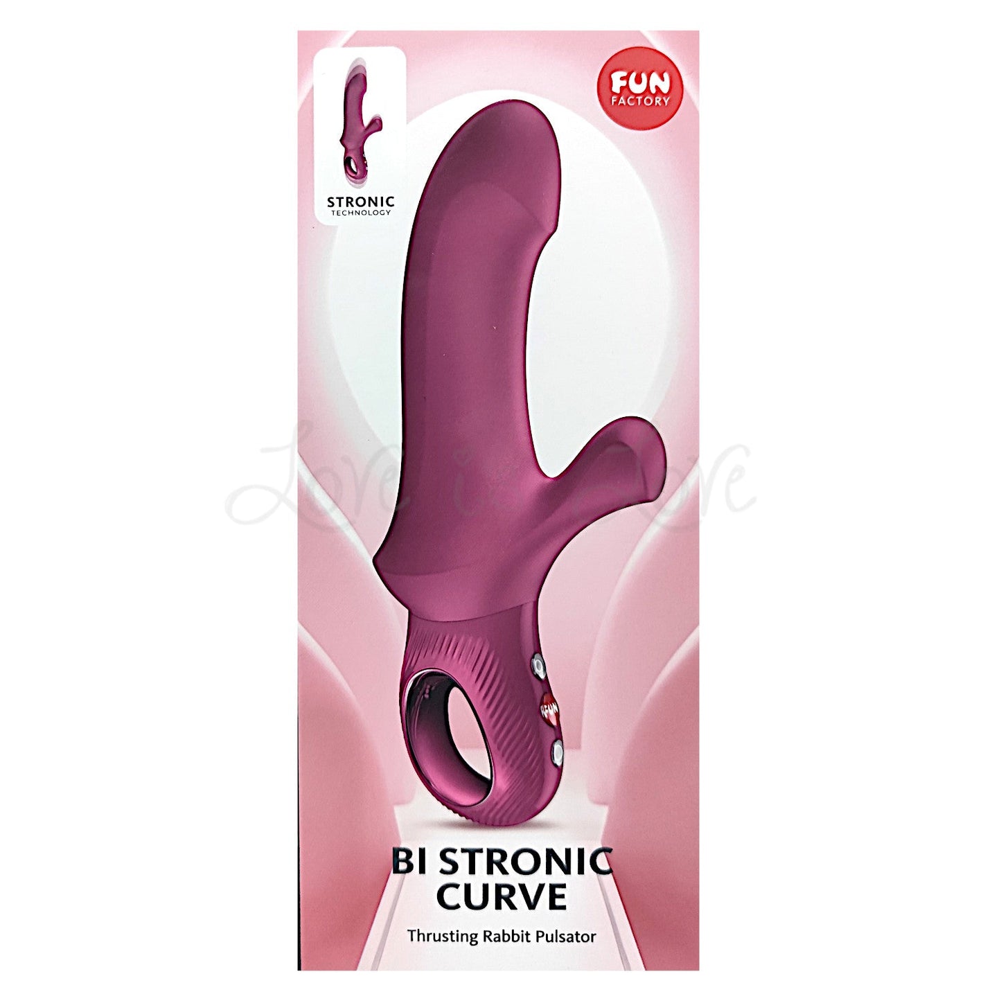 Fun Factory Bi Stronic Curve Rabbit Vibrator Wine Red (Brand New Edition 2026)