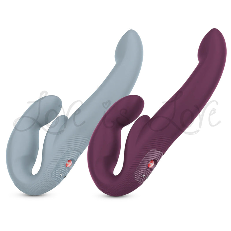 Fun Factory Share Vibe Pro Vibrating Double Dildo Cool Grey (Limited P