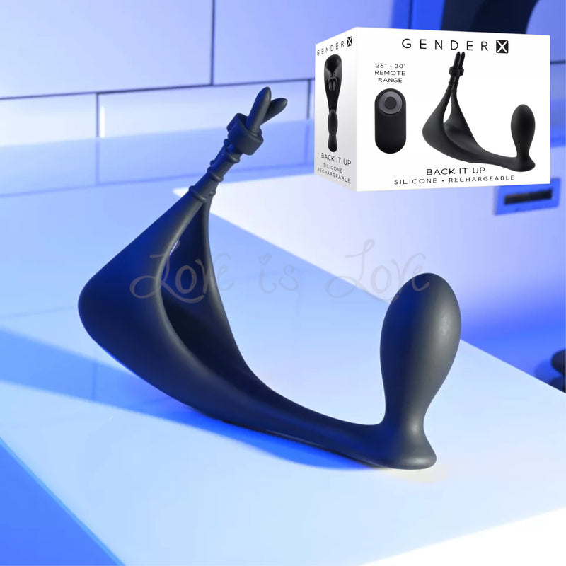 Gender X Back It Up Remote-Controlled Dual Motor Vibrating Silicone Cc