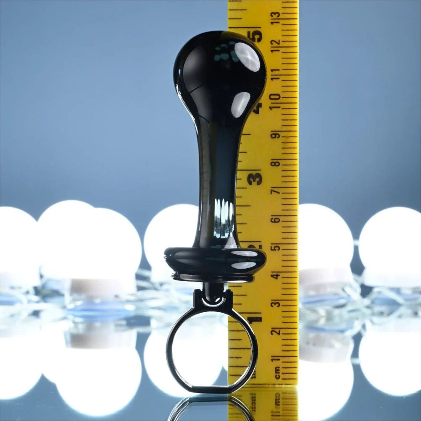 Gender X Blow Pop Glass Anal Plug Black (Limited Period Sale)