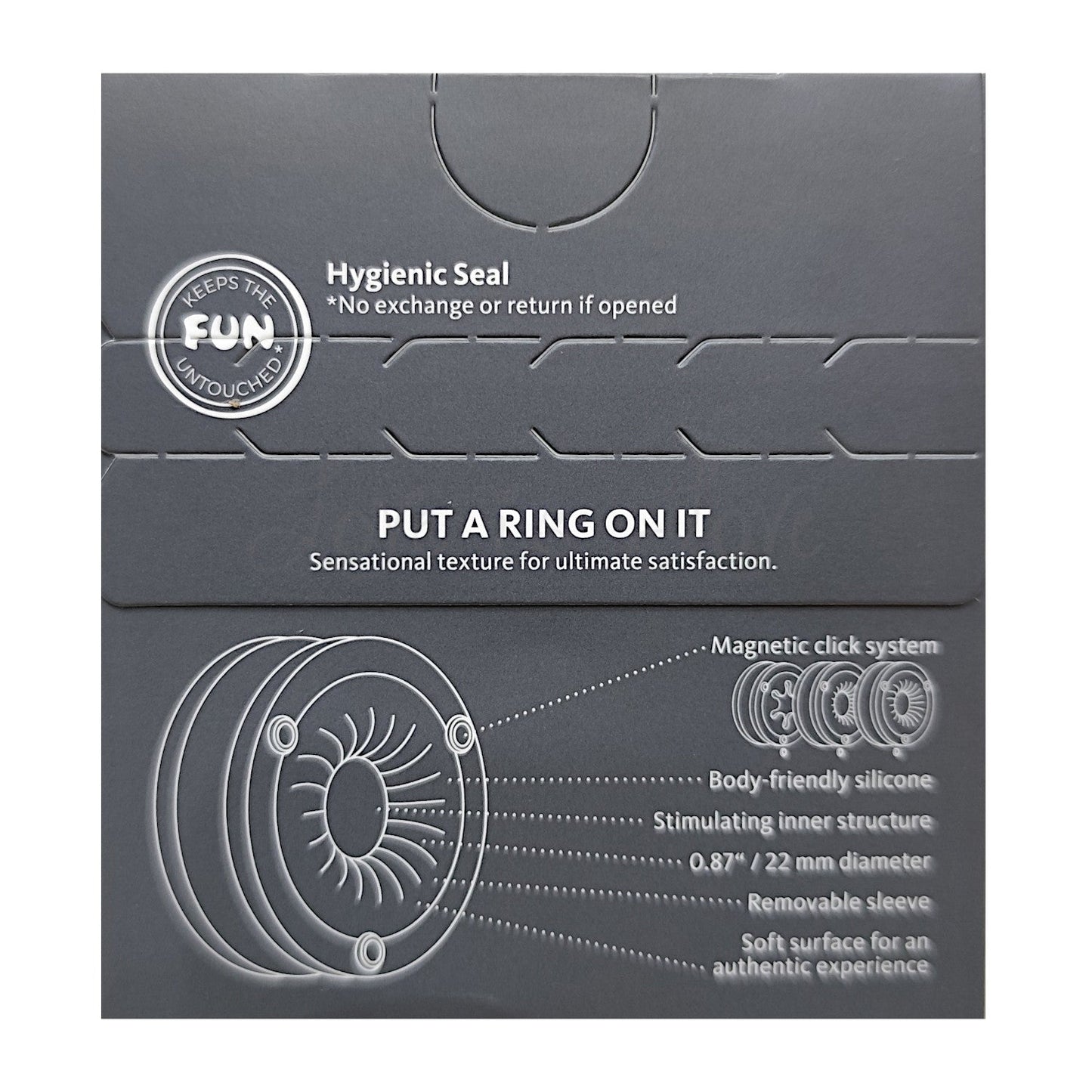 Fun Factory IKU Tight Soft Stroker Masturbator Black