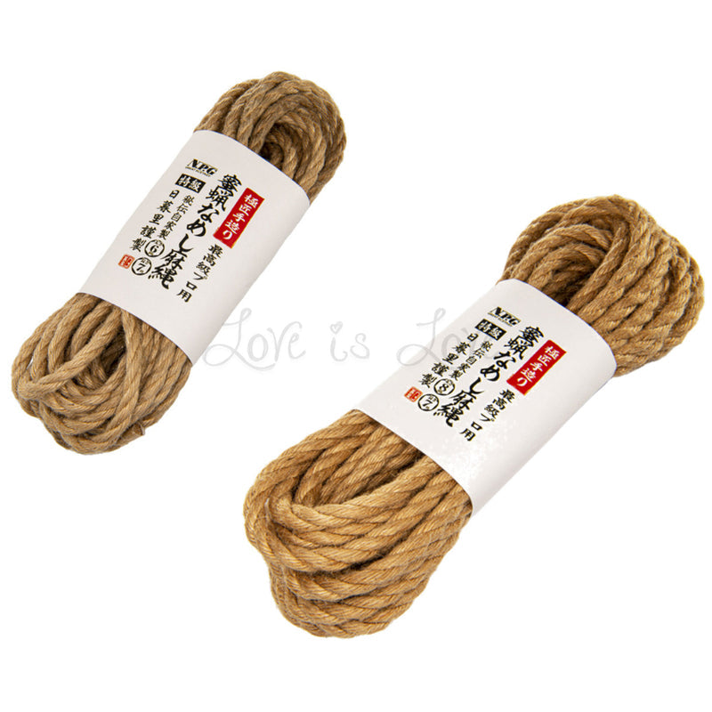 Japan NPG Handmade Beeswax Tanned Hemp Shibari Rope 7 m Long 6 mm Thic