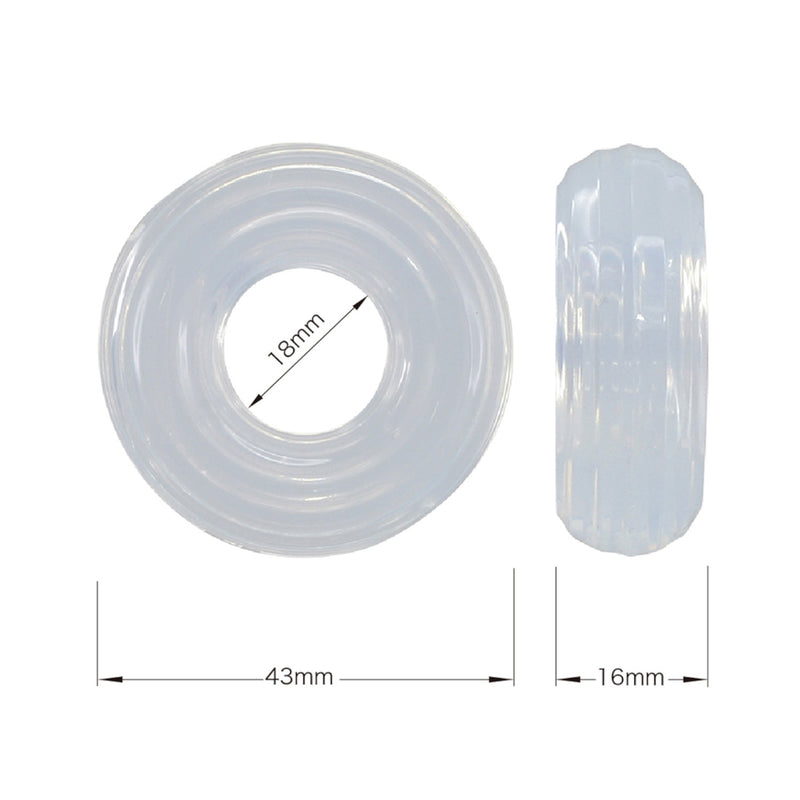 Japan Tokyo Design?Genki Cock Ring 18mm or 26 mm Clear