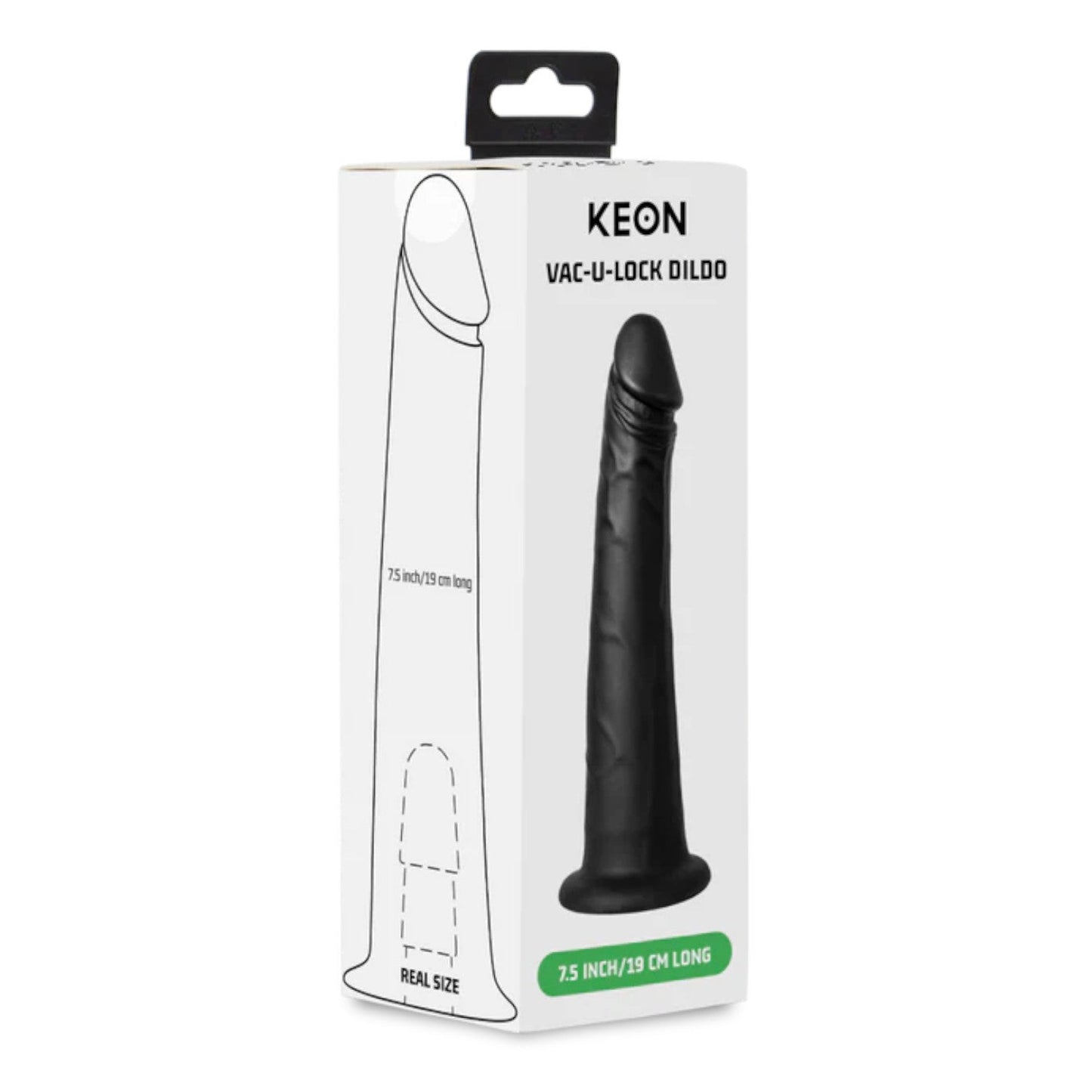 Kiiroo Keon Vacuum-Lock Realistic Dildo 7.5 Inch Black