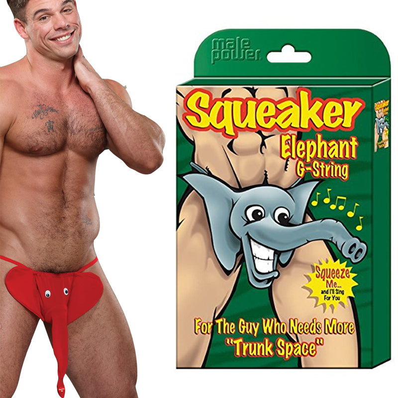 Male Power Squeaker Elephant G-String