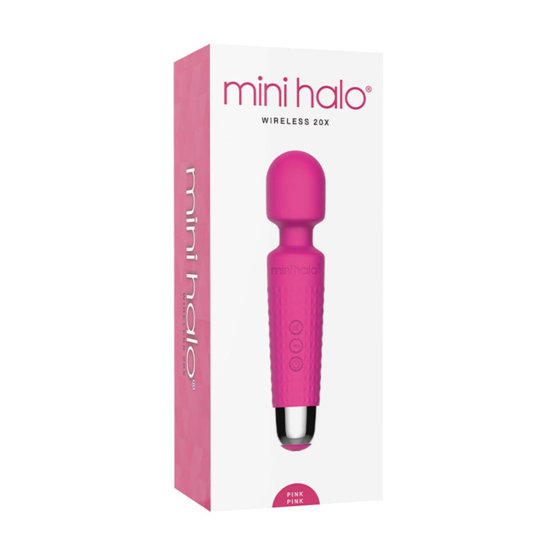 Mini Halo Wireless 20x Rechargeable Mini Wand 20 Pulsations 8 Speed