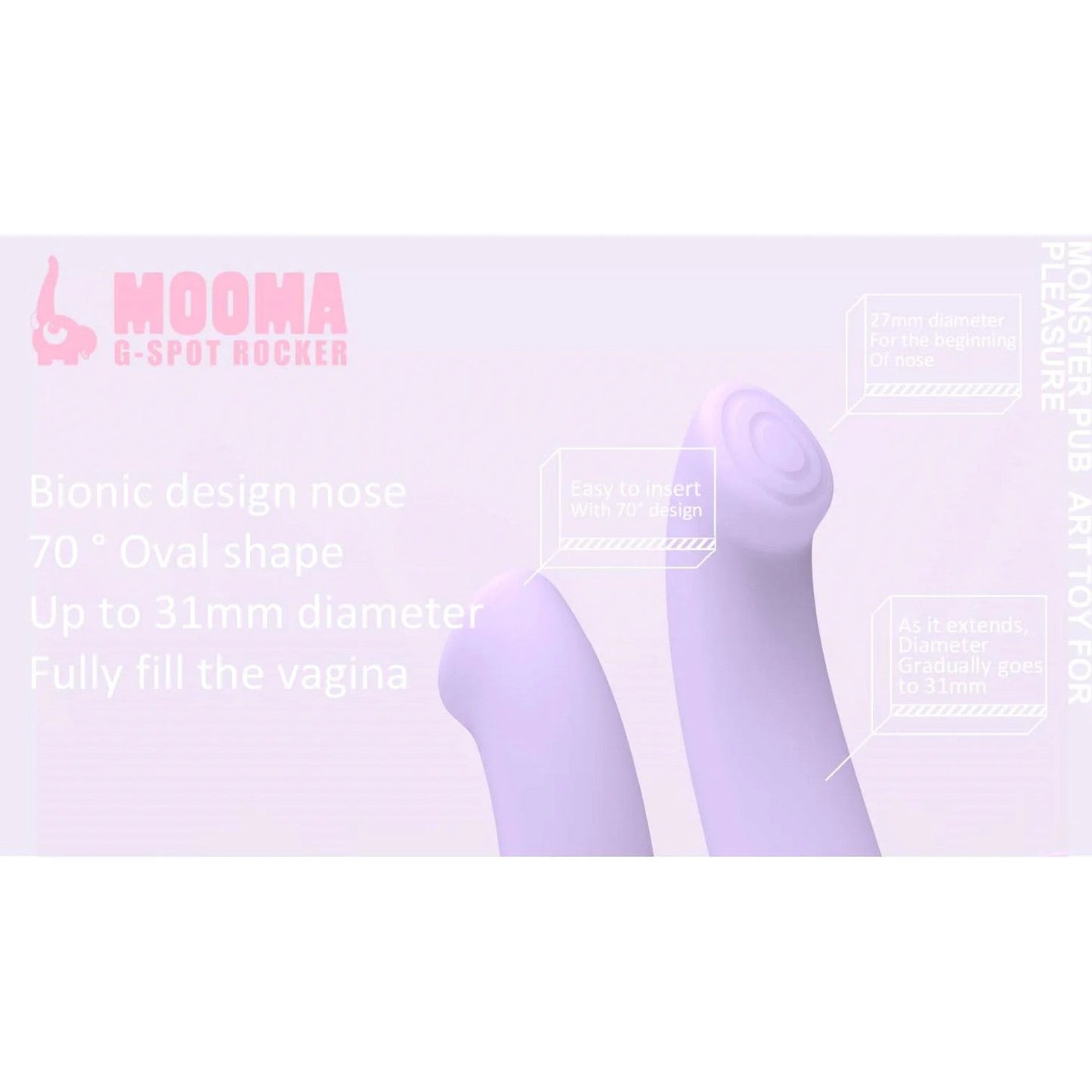 Monster Pub Mooma Smart Heating G-spot Massager Purple