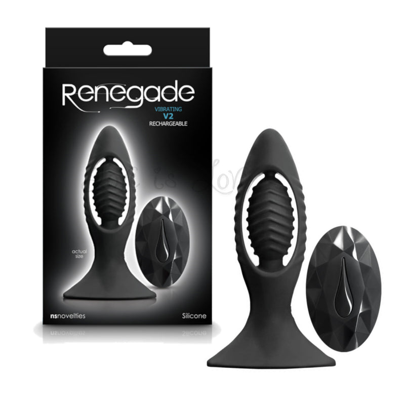 NS Novelties Renegade V2 Rechargeable Anal Plug With Remote Controlled