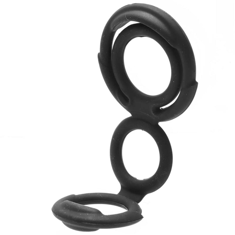 Nasstoys My Cockring Quattro Cock & Scrotum Rings Black