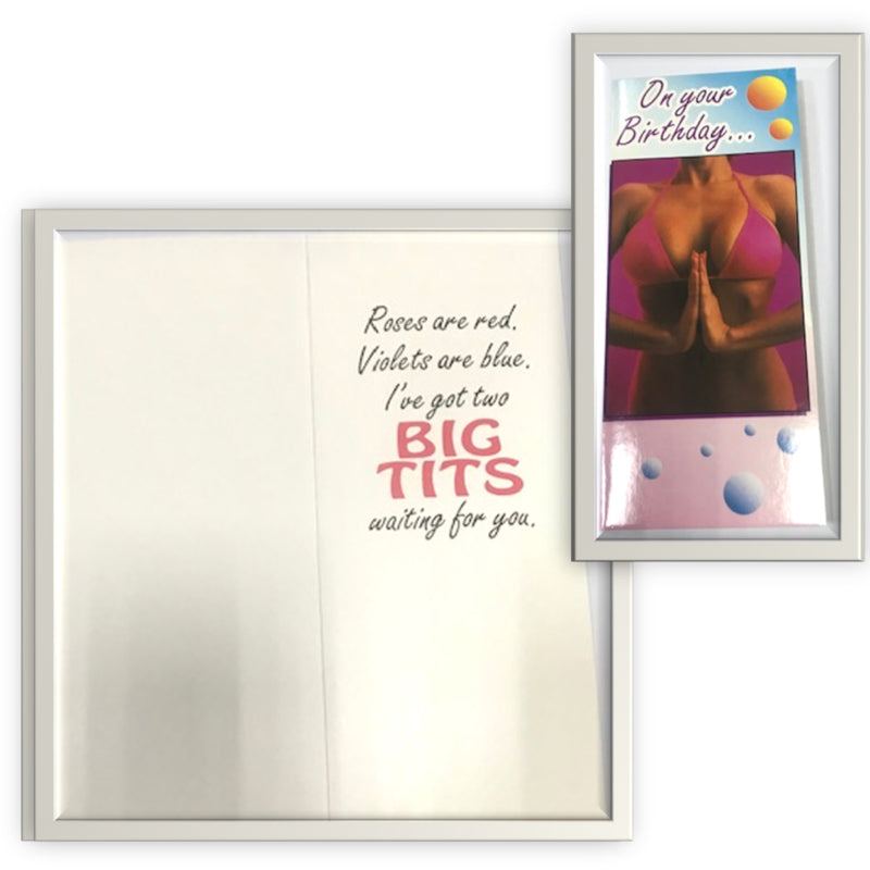 Naughty Birthday Card For Boyfriend, Girlfriend, Husband, Fianc��, Wife, or Significant