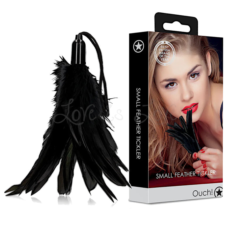 Shots Ouch! Small Feather Tickler Black