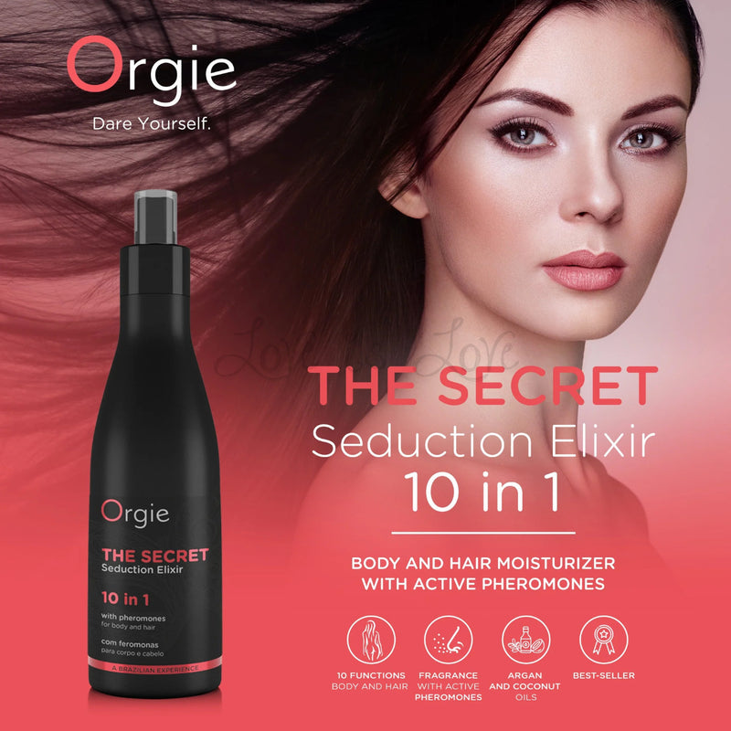 Orgie The Secret Seduction Elixir 10 in 1 Moisturizing Spray Lotion Wi
