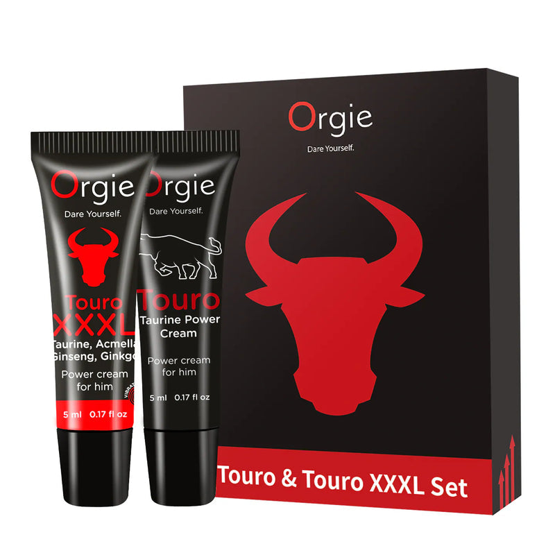Orgie Touro & Touro XXXL Erection Power Cream Trial Set - Male Stamina Performance Booster Pack