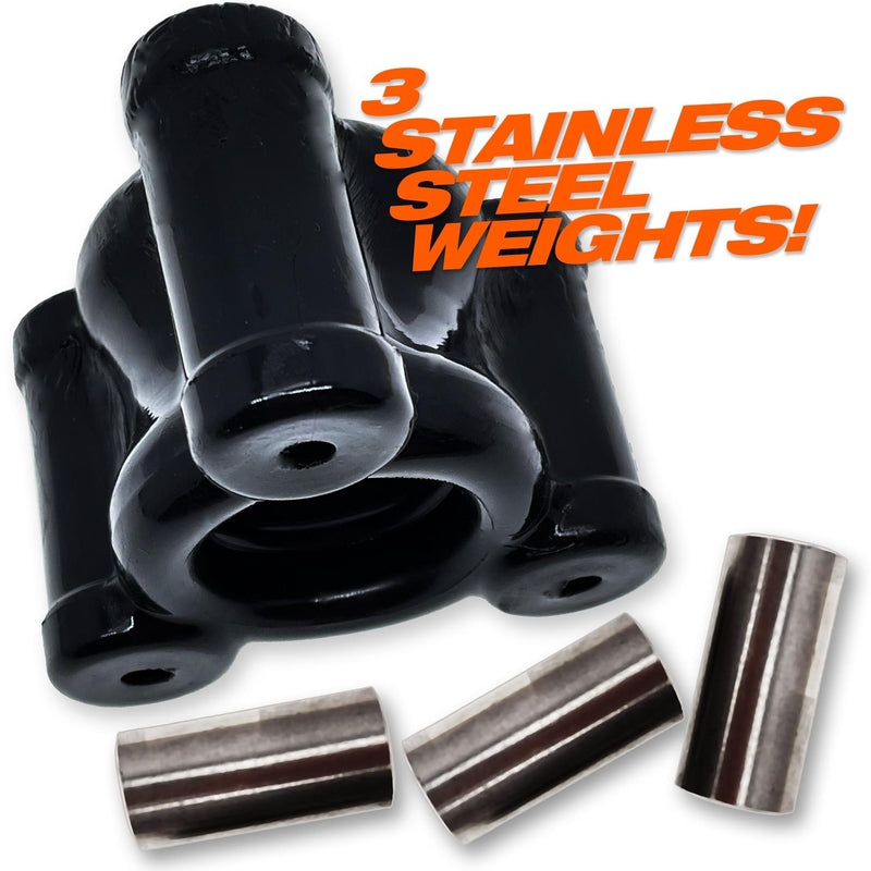 Oxballs Heavy Squeeze Weighted Squeeze Ballstretcher With 3 Stainless Steel Weights