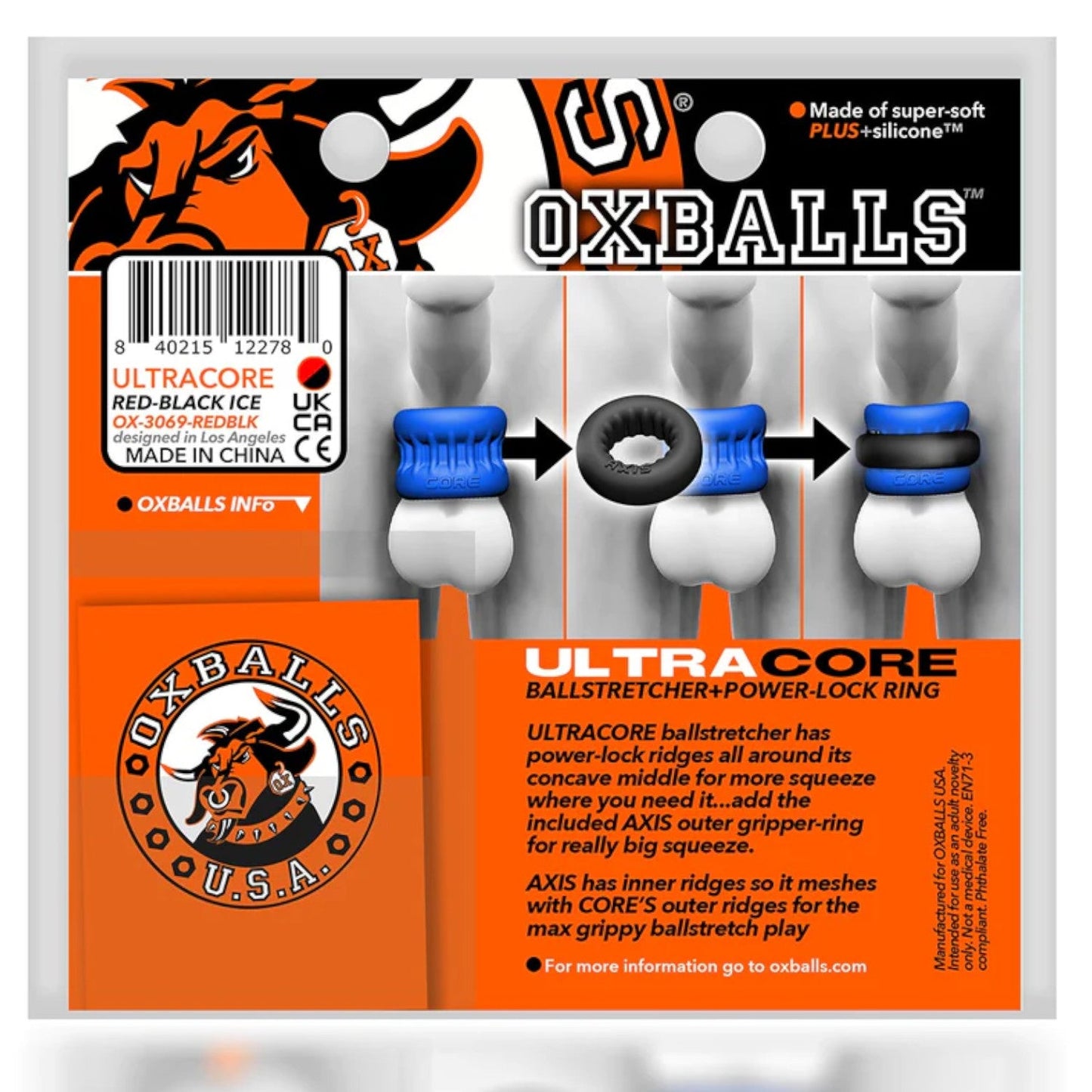 Oxballs UltraCore Power Lock Ring Ballstretcher