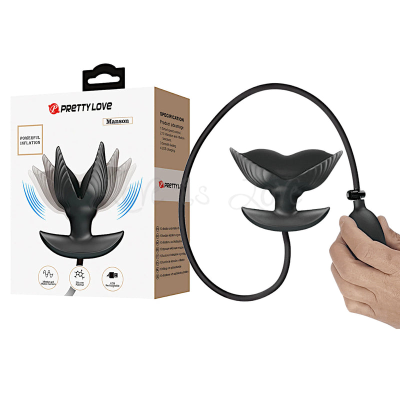 Pretty Love Manson Vibrating Powerful Inflation Anal Plug