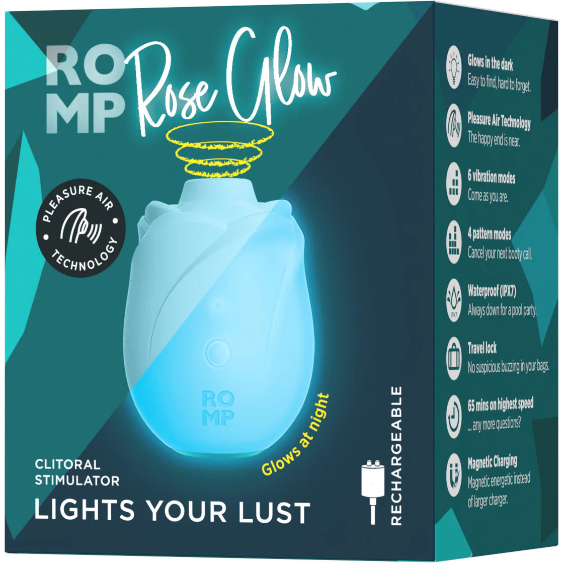 ROMP Rose Glow Rechargeable Clitoral Stimulator