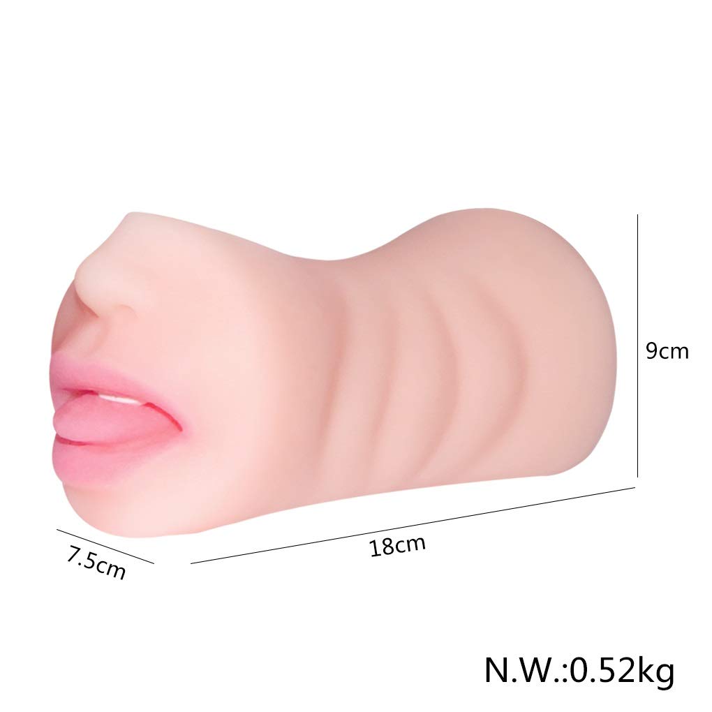 Realistic Double Ended Mouth and Vagina Onahole Masturbator 520 G