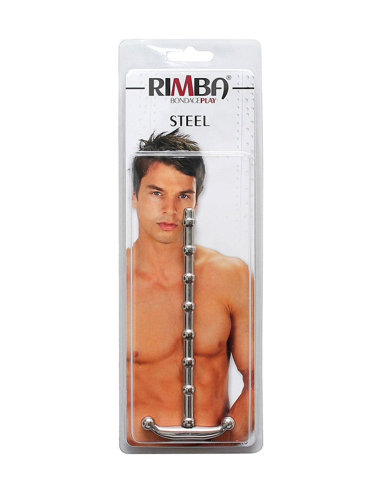 Rimba Stainless Steel Ribbed Urethral Rod RIM 8189