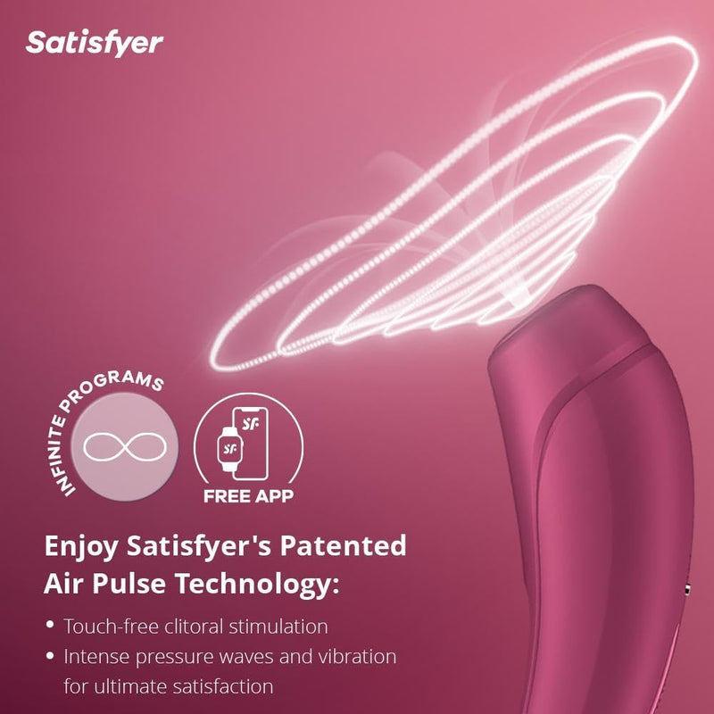 Satisfyer Curvy 1+ App-Controlled Air Pulse Stimulator