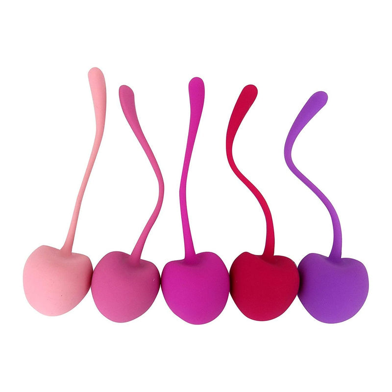 Shibari Luxury Pleasure Cherry Premium Grade Kegel Ball (Set Of 5 Variable-Weighted Exercise)(Good Reviews)