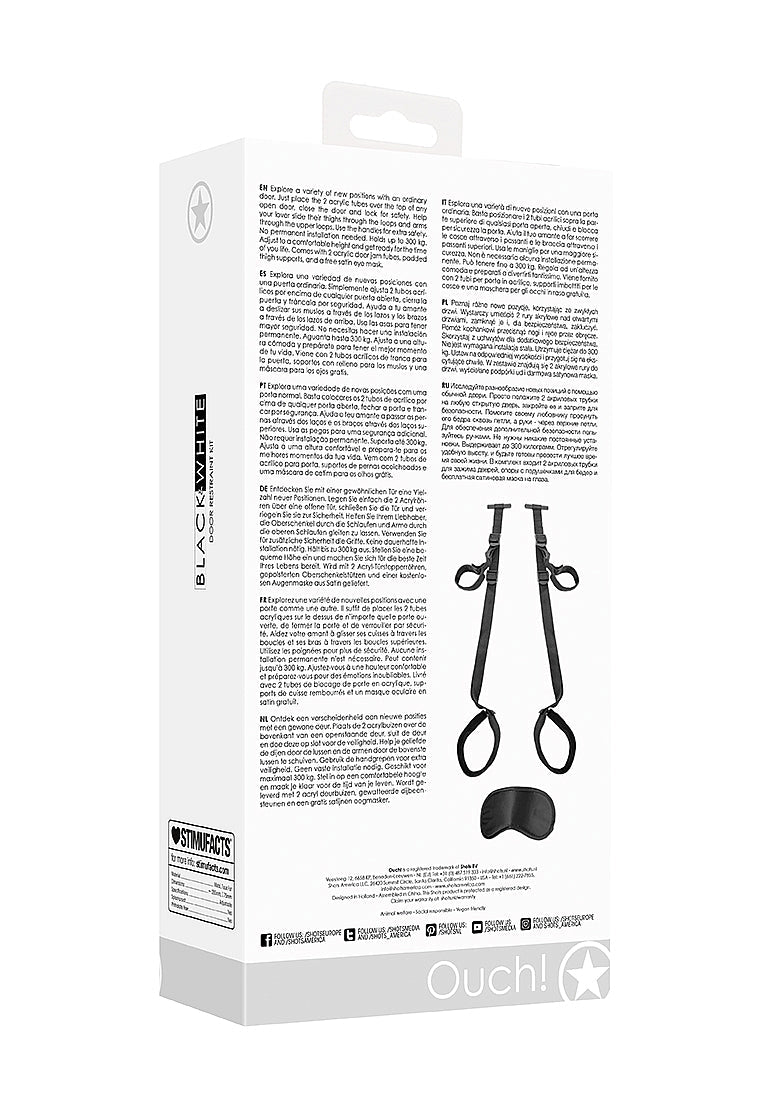 Shots Ouch! Black & White Door Swing Black