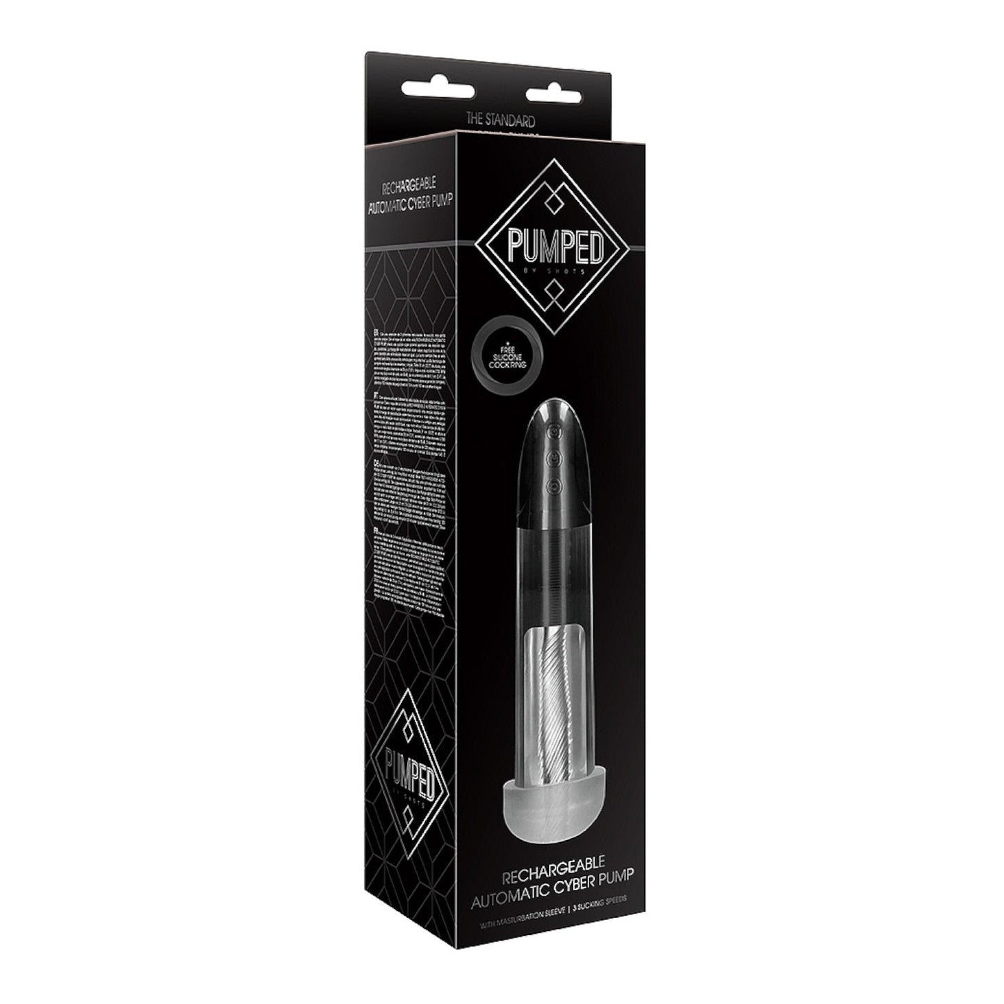 Shots Pumped! Rechargeable Automatic Cyber Pump with Sleeve