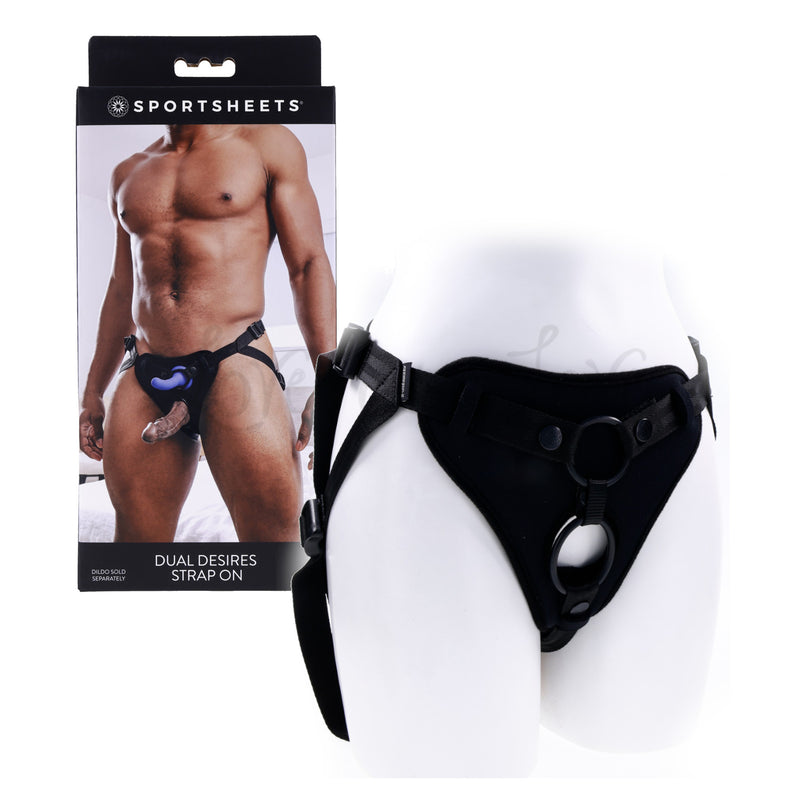 Sportsheets Dual Desires Strap On Black