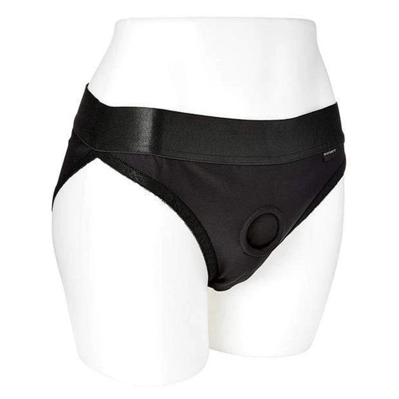 Sportsheets Em.Ex. Active Harness Wear Silhouette Harness Black Small or Medium