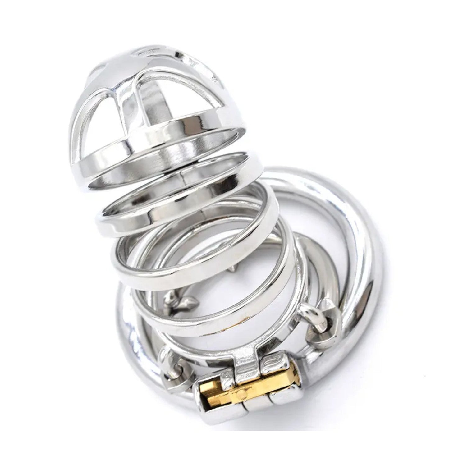 Stainless Steel Comfortable Chastity Cock Cage #12 with 45 mm Ring