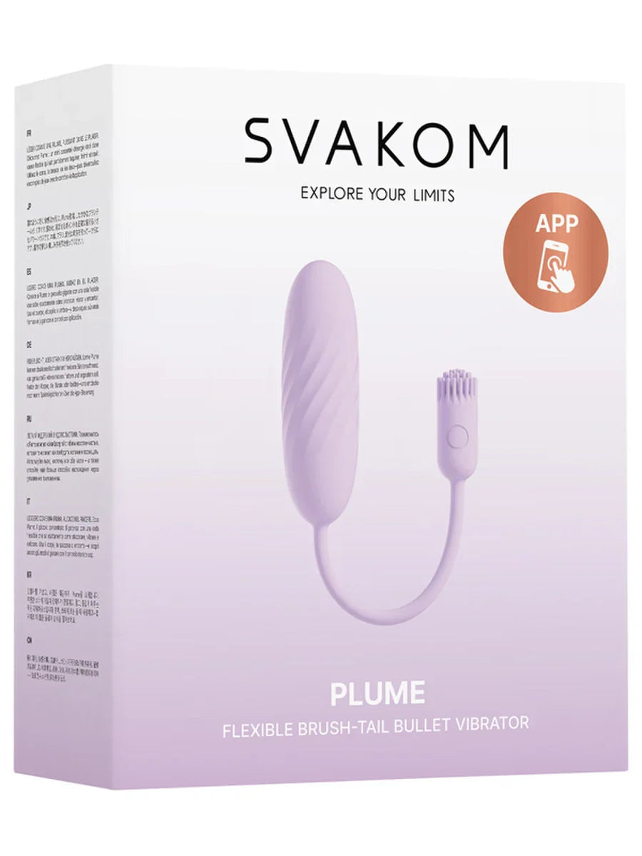 Svakom Plume App-Controlled Flexible Brush-Tail Bullet Vibrator