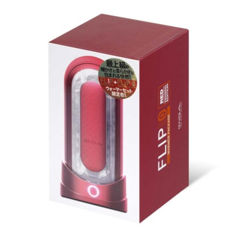 Tenga Flip Zero Red Warming Edition Masturbator With Warmer